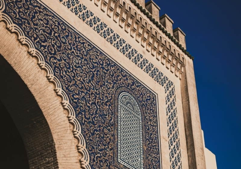 Porte de la ville de Fès, jumelée avec Montpellier – Image libre de droit